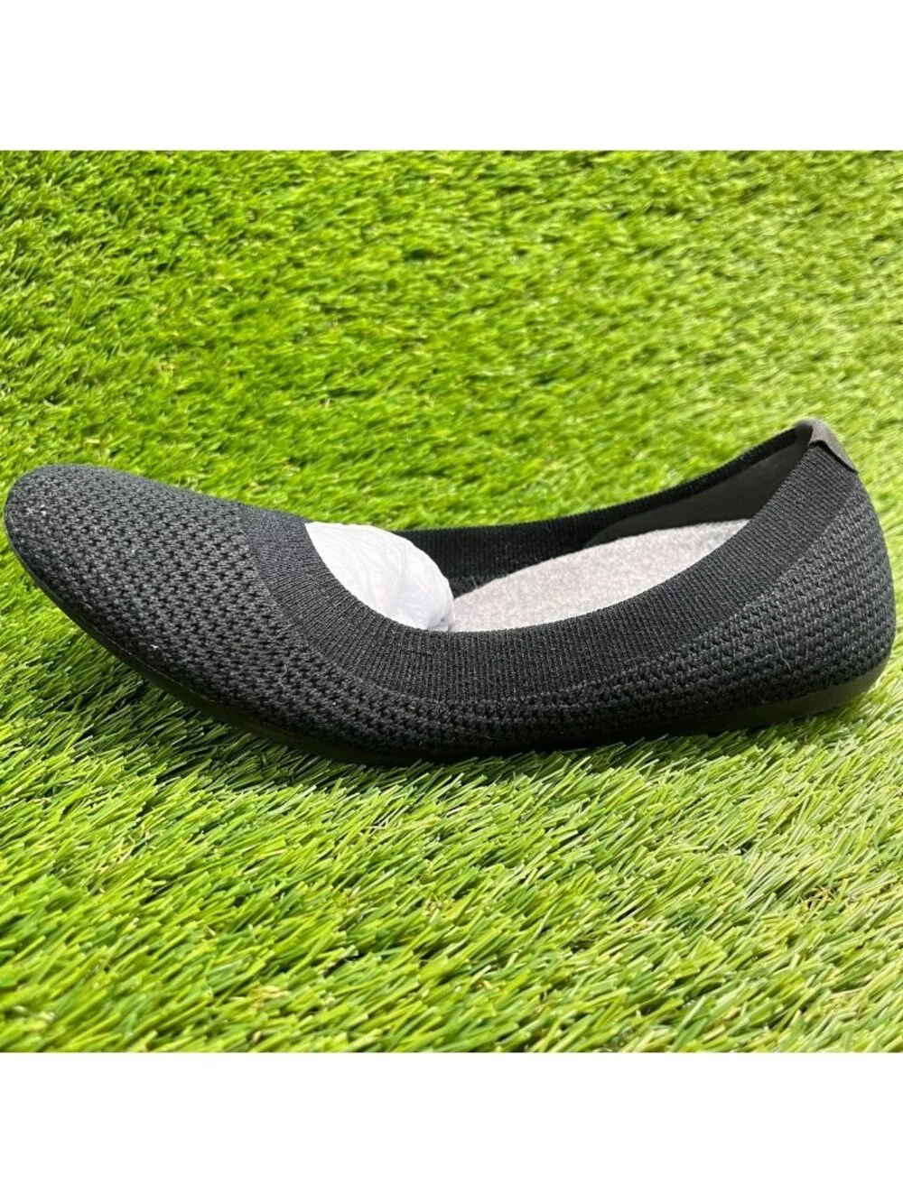 Allbirds Tree Breezer Womens Size 8 Black Casual Slip On Ballet Flats Shoes